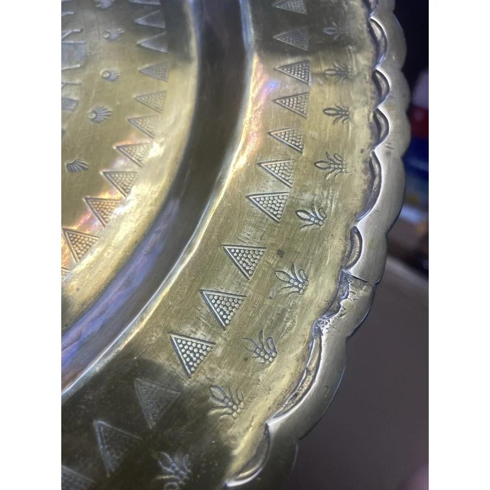 Brass Etched Peacock 14